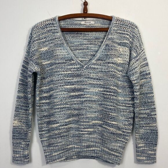 Madewell Southbrook Open-Stitch Pullover Sweater in Space-Dye Size XS - Picture 5 of 10